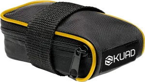 GIST Compact Bicycle Saddle Bag with Strap - Black/Yellow
