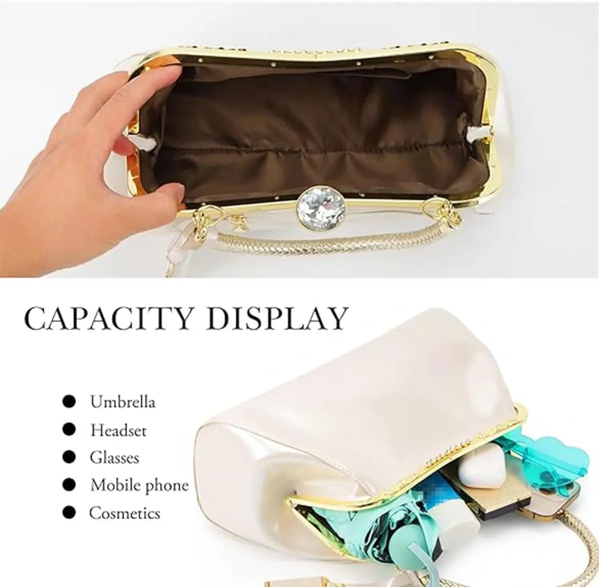 Glossy Patent Leather Handbag for Women Top Handle Tote Bag Evening Shoulder Bag Wedding Satchel Retro Purse