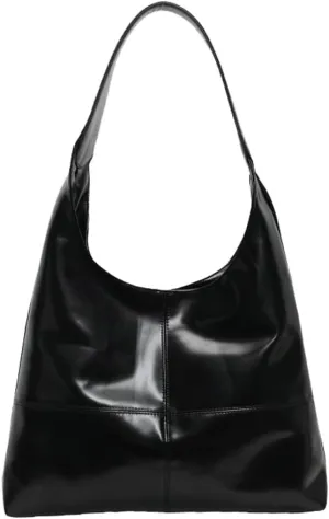 Glossy Tote Bag for Women Vintage Hobo Bags for Women Slouchy Office Tote Top Handle Handbag Purse Large Shoulder Bag