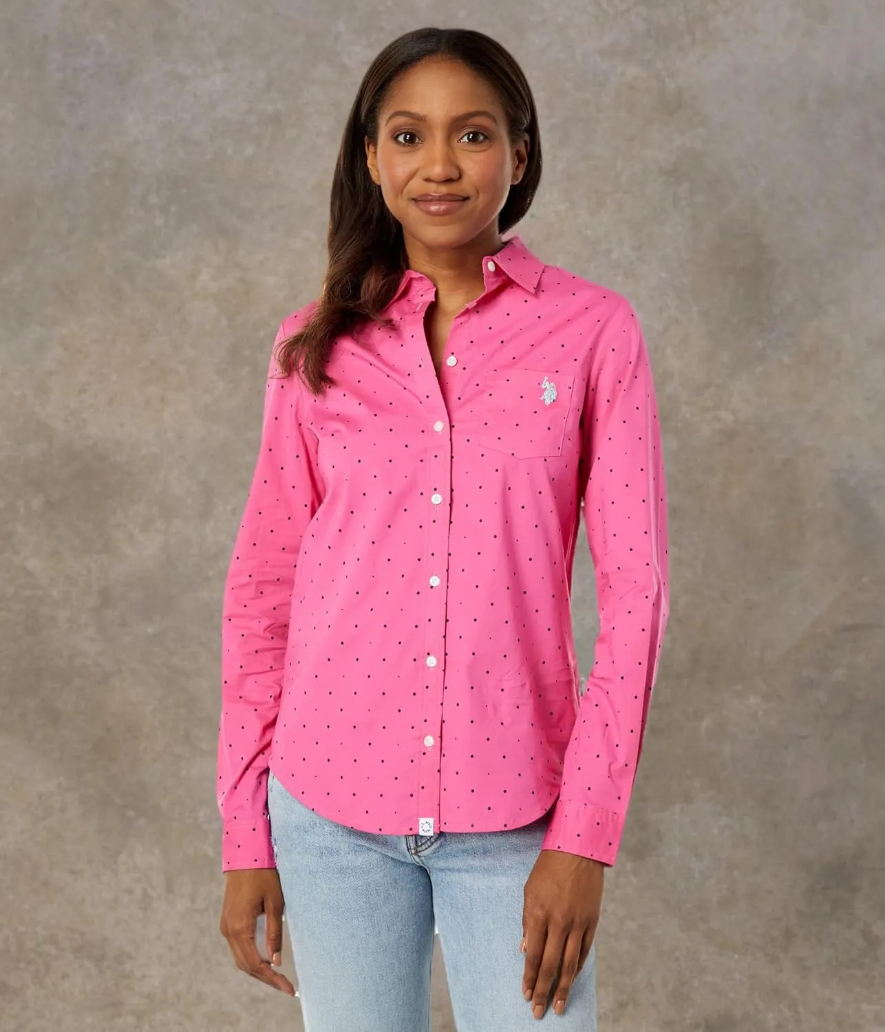 GOLDEN DOT LONG SLEEVE SHIRT BY U.S. POLO ASSN.