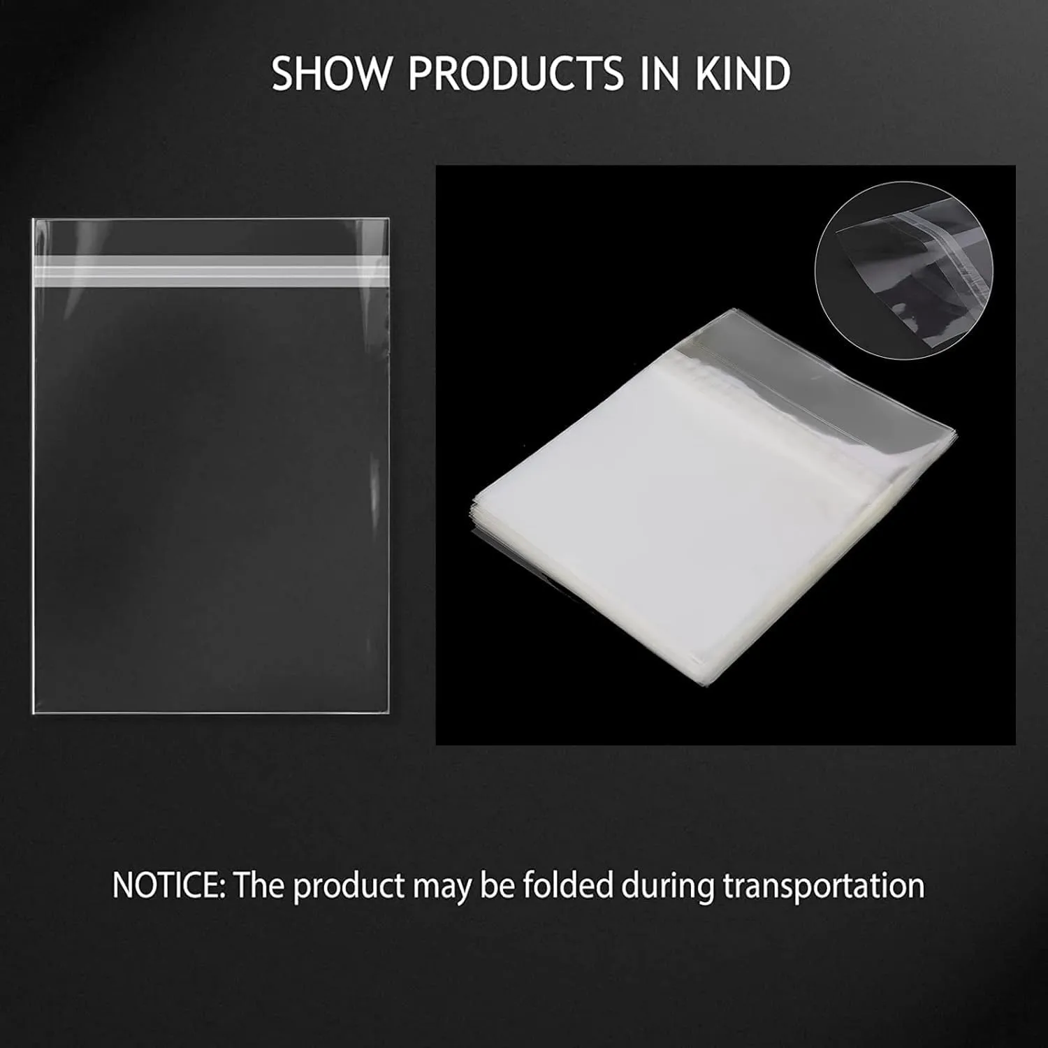 Golden State Art, 50 Pack Clear Bags for 13x19 Mats, Pictures, Acid-Free, 13 7/16" x 19 1/4"