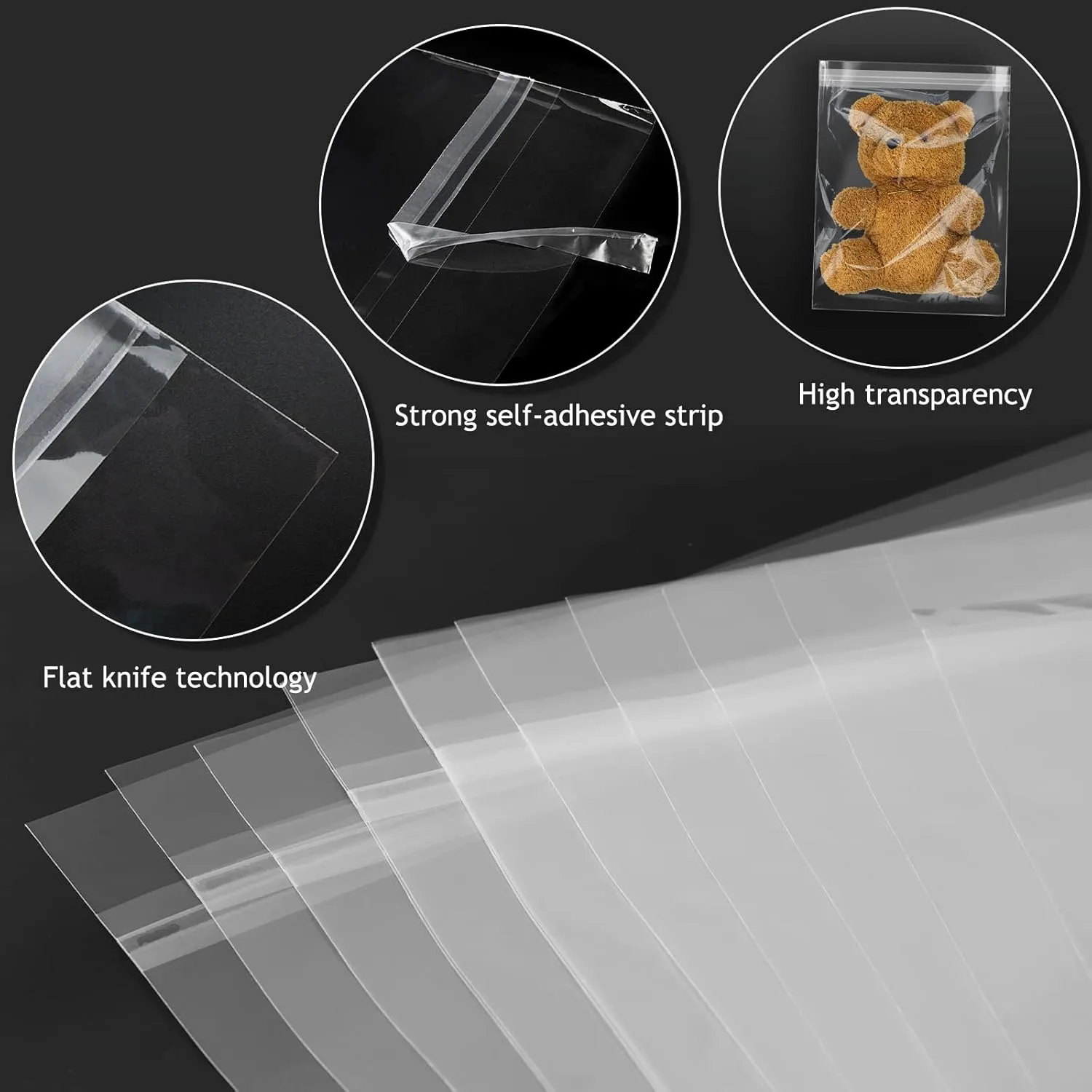 Golden State Art, 50 Pack Clear Bags for 13x19 Mats, Pictures, Acid-Free, 13 7/16" x 19 1/4"