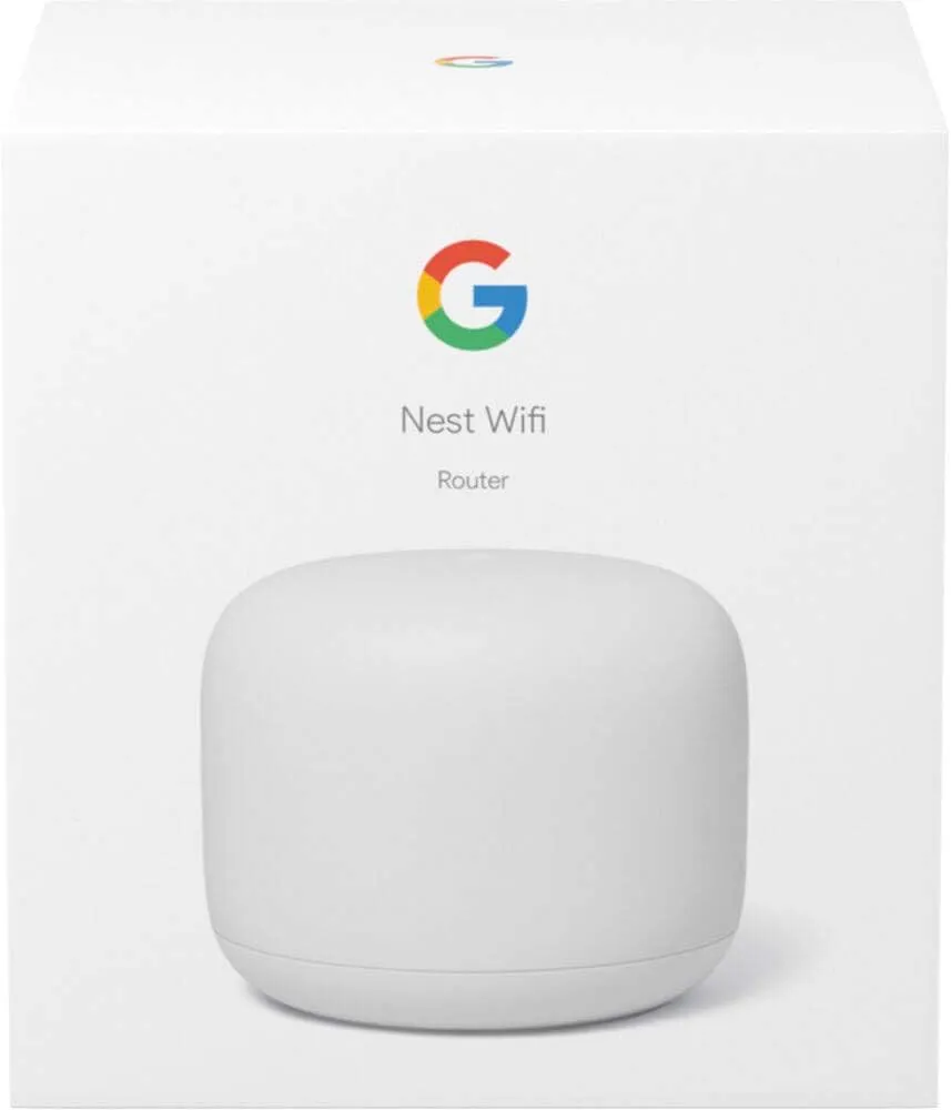 Google Nest Wifi - AC2200 - Mesh WiFi System - Wifi Router - 2200 Sq Ft Coverage - 1 pack