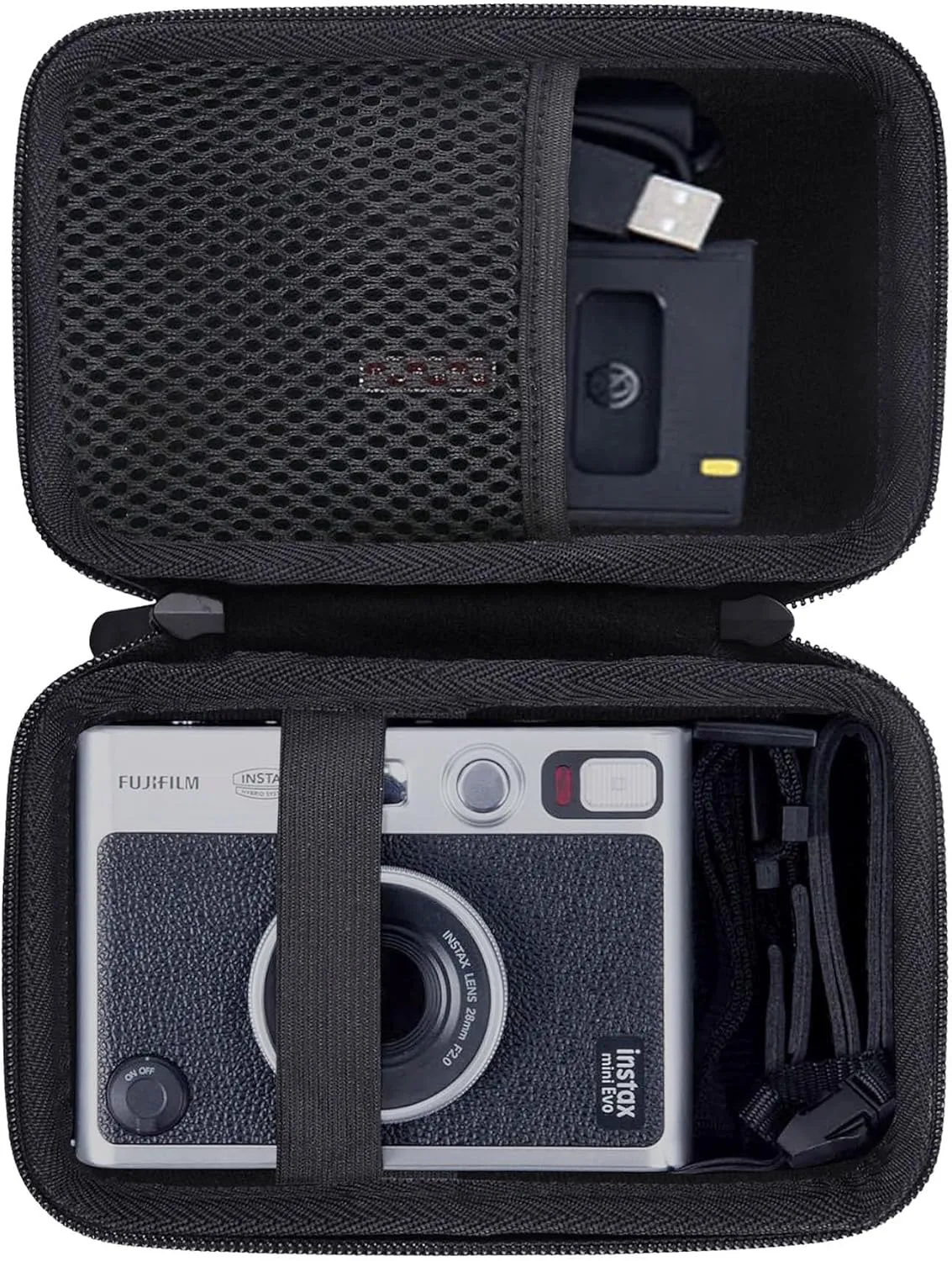 Hard EVA Carrying Case Compatible with for Fujifilm Instax Mini EVO Instant Camera case.