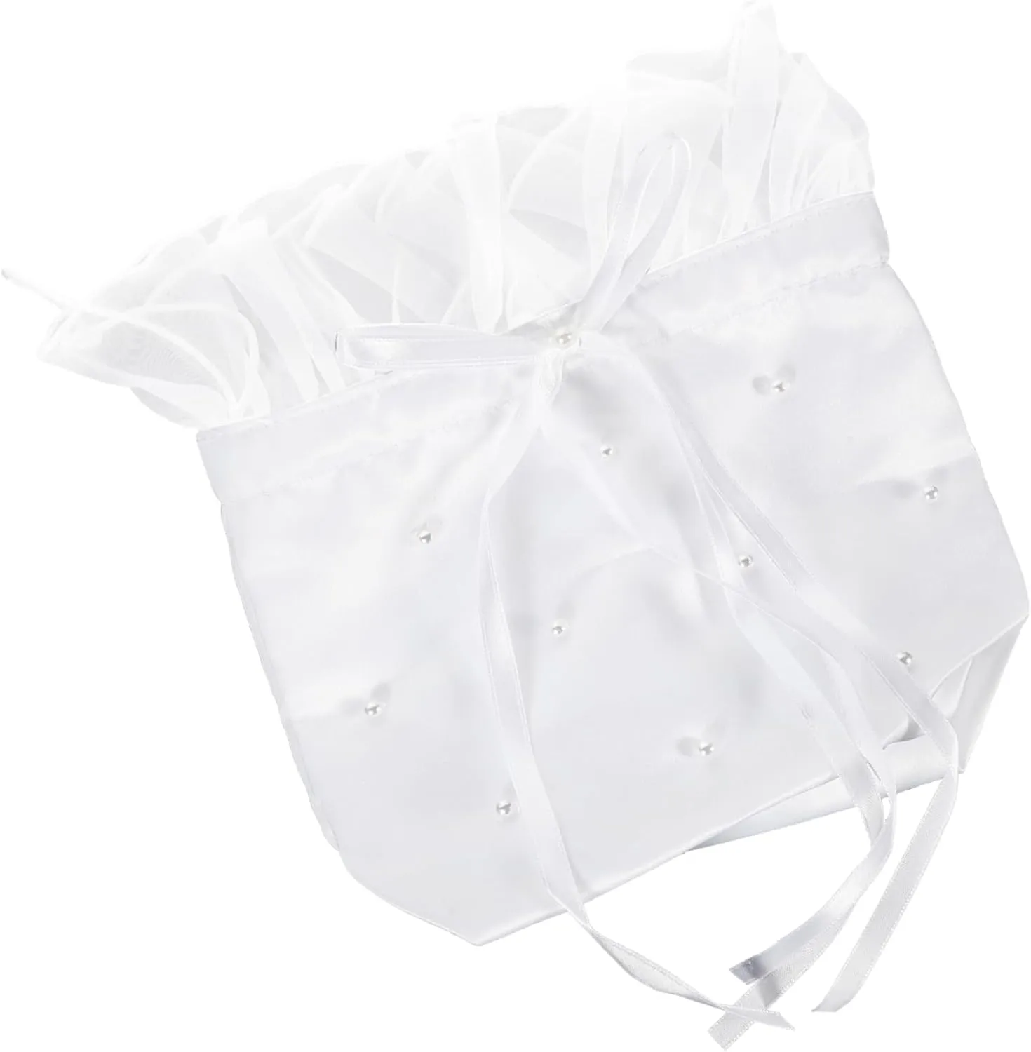 HEALLILY Elegant Satin Drawstring Bag for Bridesmaid Small Dolly Pouch for Jewelry Accessories Lightweight present Packaging for Weddings Special Occasions