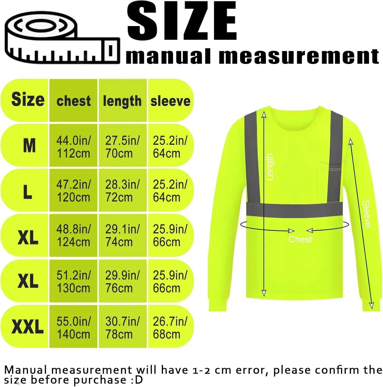 Hi Vis Long Sleeve Reflective T Shirts Safety Work Shirts Black Bottom Fast Dry for Men 12PCS