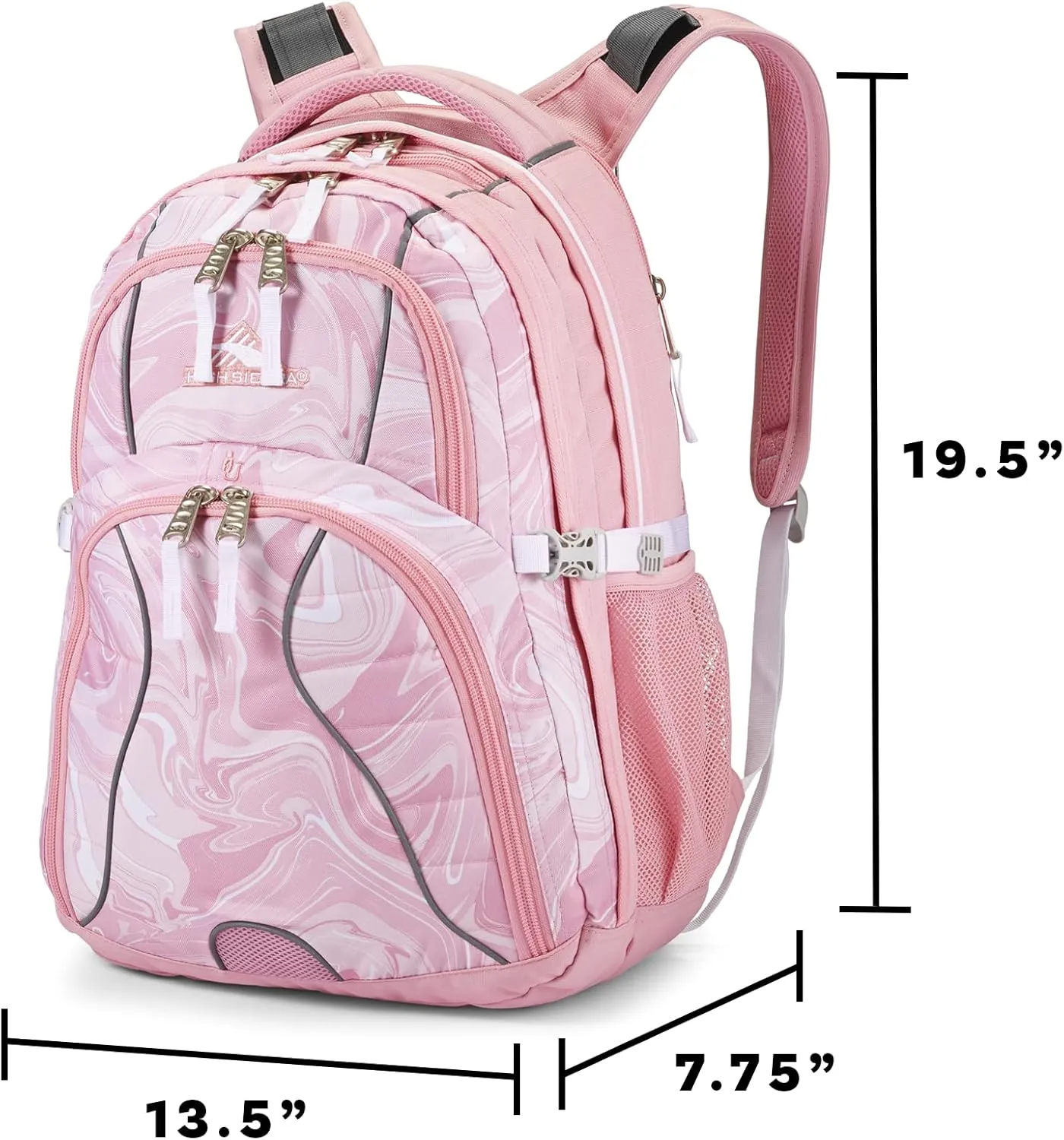 High Sierra Swerve Laptop Backpack, Crimson/Black, One Size
