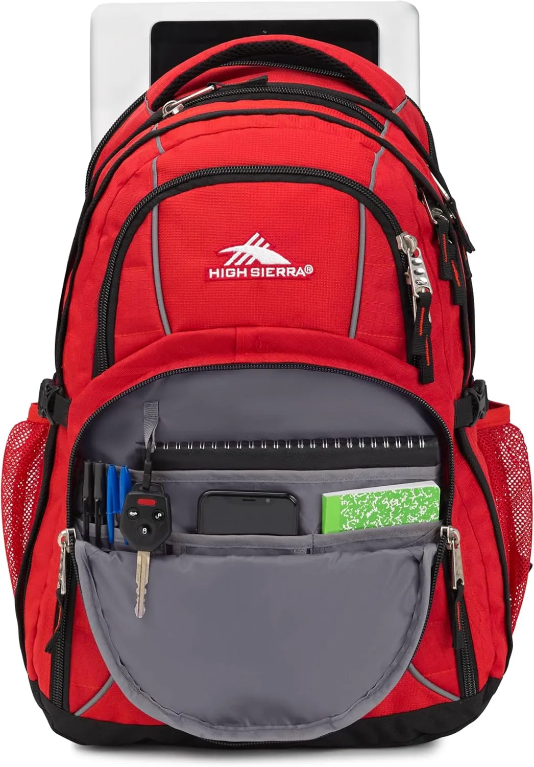 High Sierra Swerve Laptop Backpack, Crimson/Black, One Size