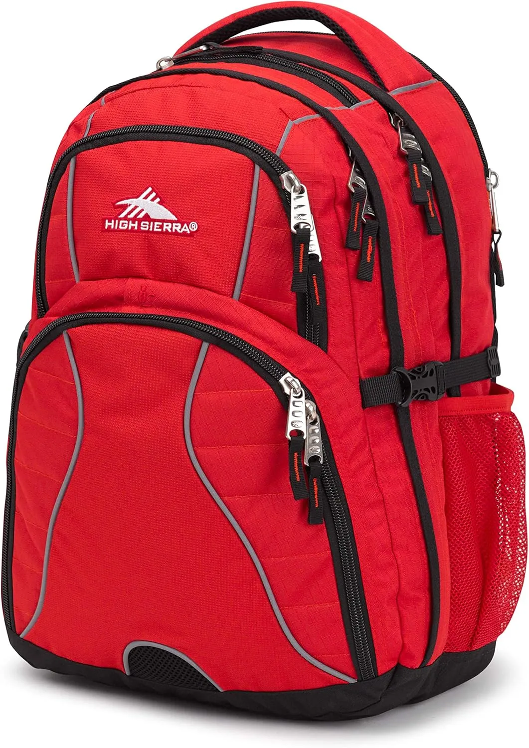 High Sierra Swerve Laptop Backpack, Crimson/Black, One Size