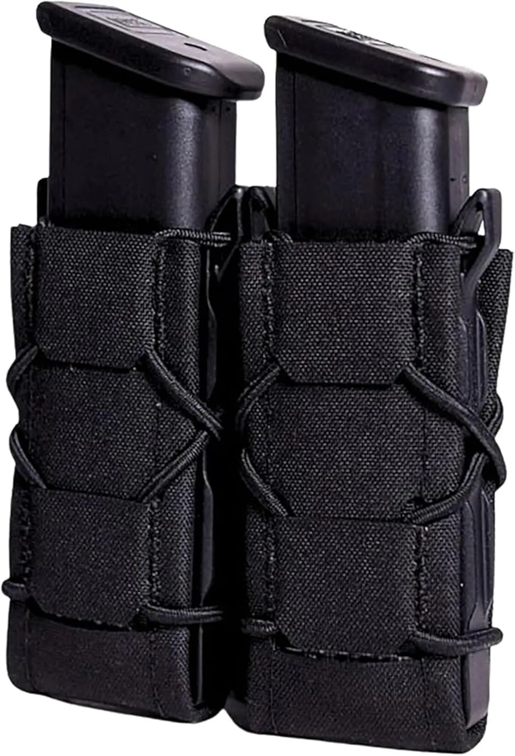 High Speed Gear® - GEN 2 Double Pistol Taco® MOLLE Mag Pouch, Police Gear & Military Gear, Tactical Magazine Pouch for Professionals (Black)