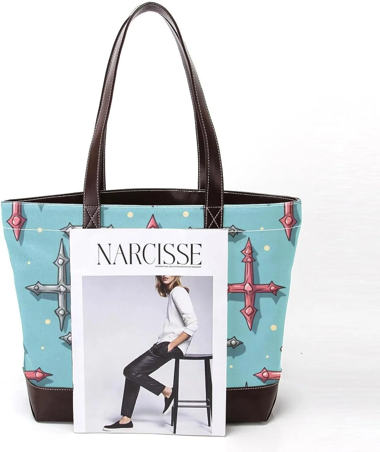 Holy Easter Cross-1024 Tote Bags Durable Leather Canvas Purses and Handbags for Women Top Handle Shoulder Satchel Hobo Bags