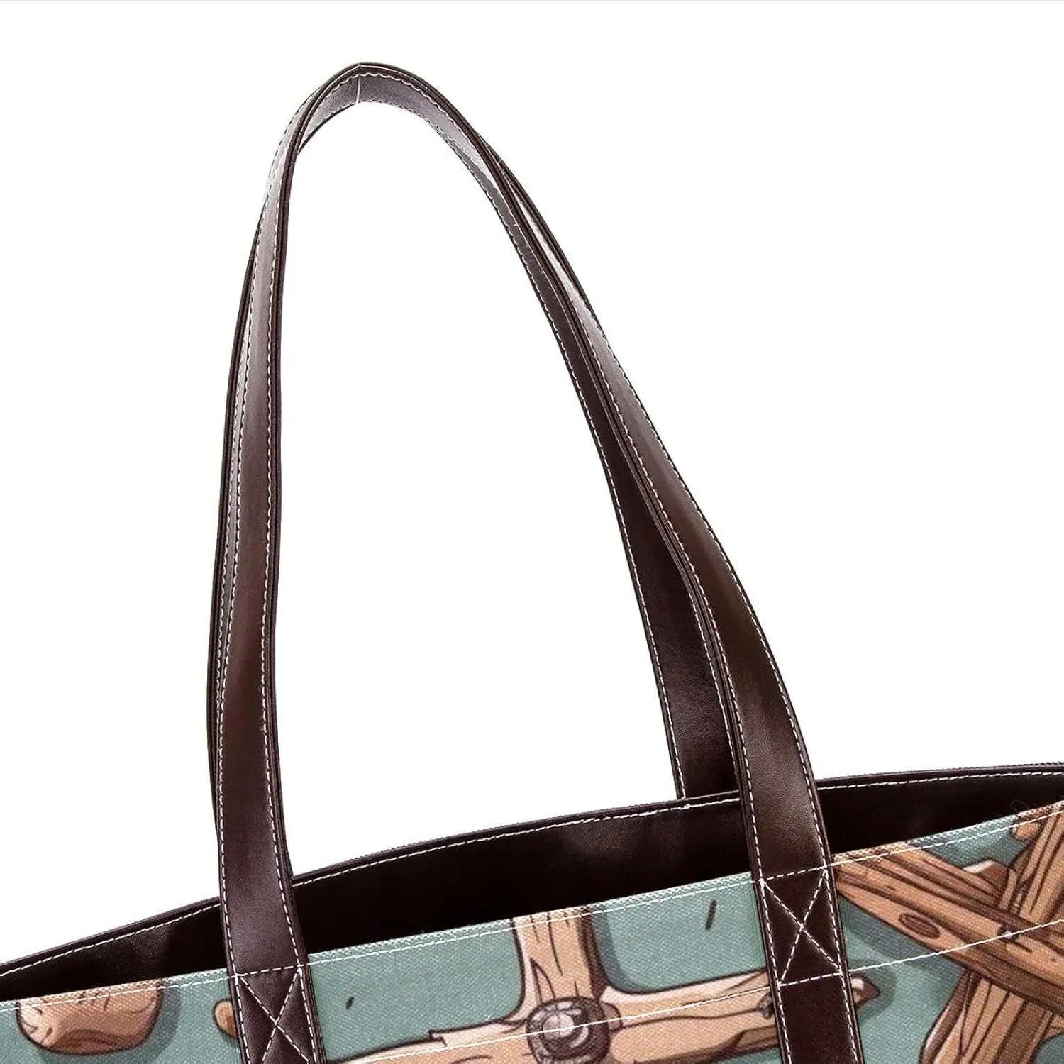 Holy Easter Cross-1024 Tote Bags Durable Leather Canvas Purses and Handbags for Women Top Handle Shoulder Satchel Hobo Bags