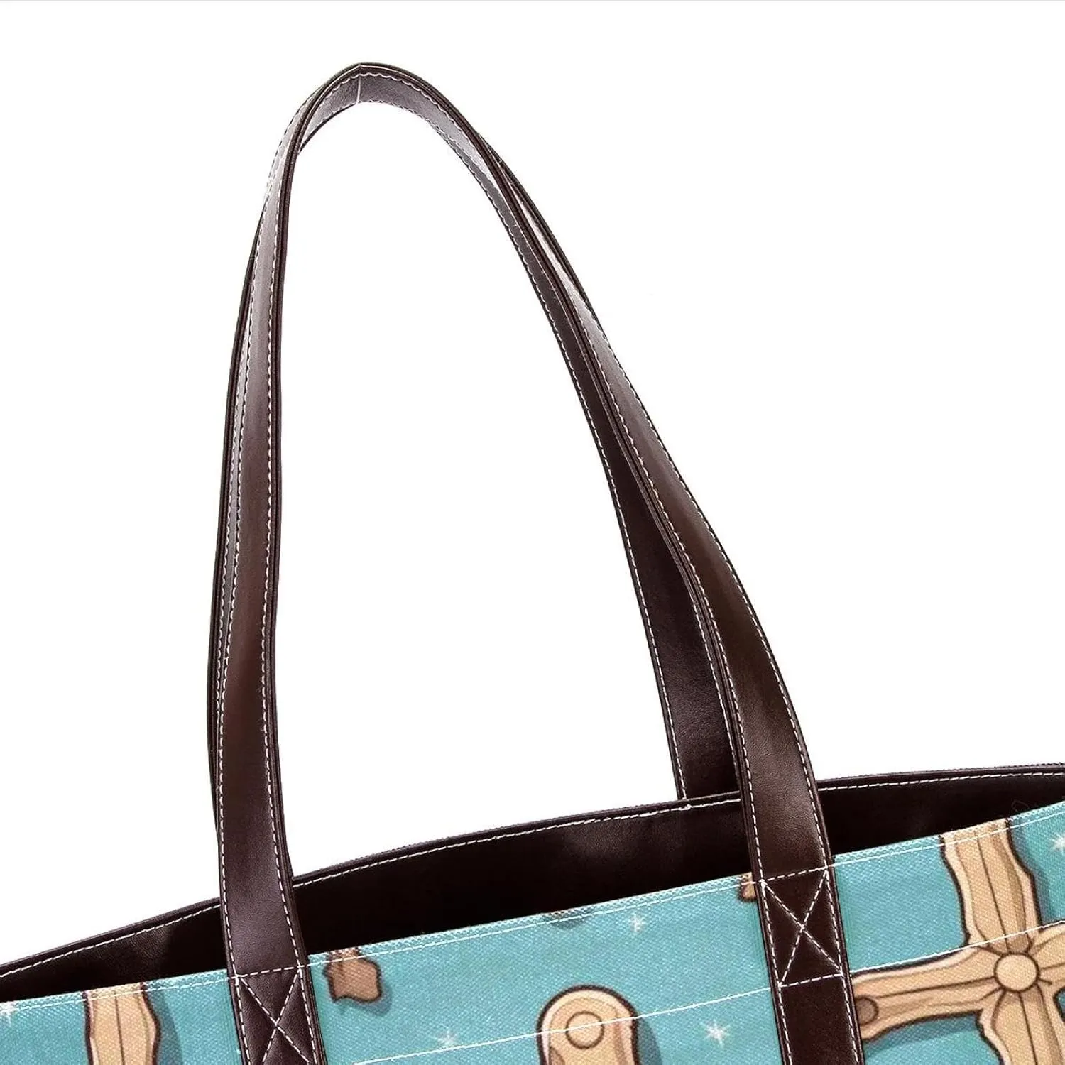 Holy Easter Cross-1035 Shoulder Purses for Women Large Soft Washed Leather Purses and Durable Handbags