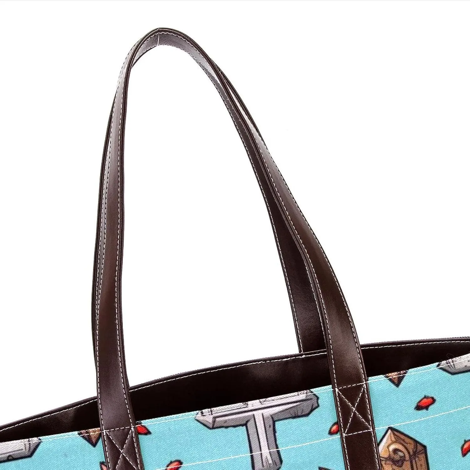 Holy Easter Cross-1057 Tote Bags Durable Leather Canvas Purses and Handbags for Women Top Handle Shoulder Satchel Hobo Bags