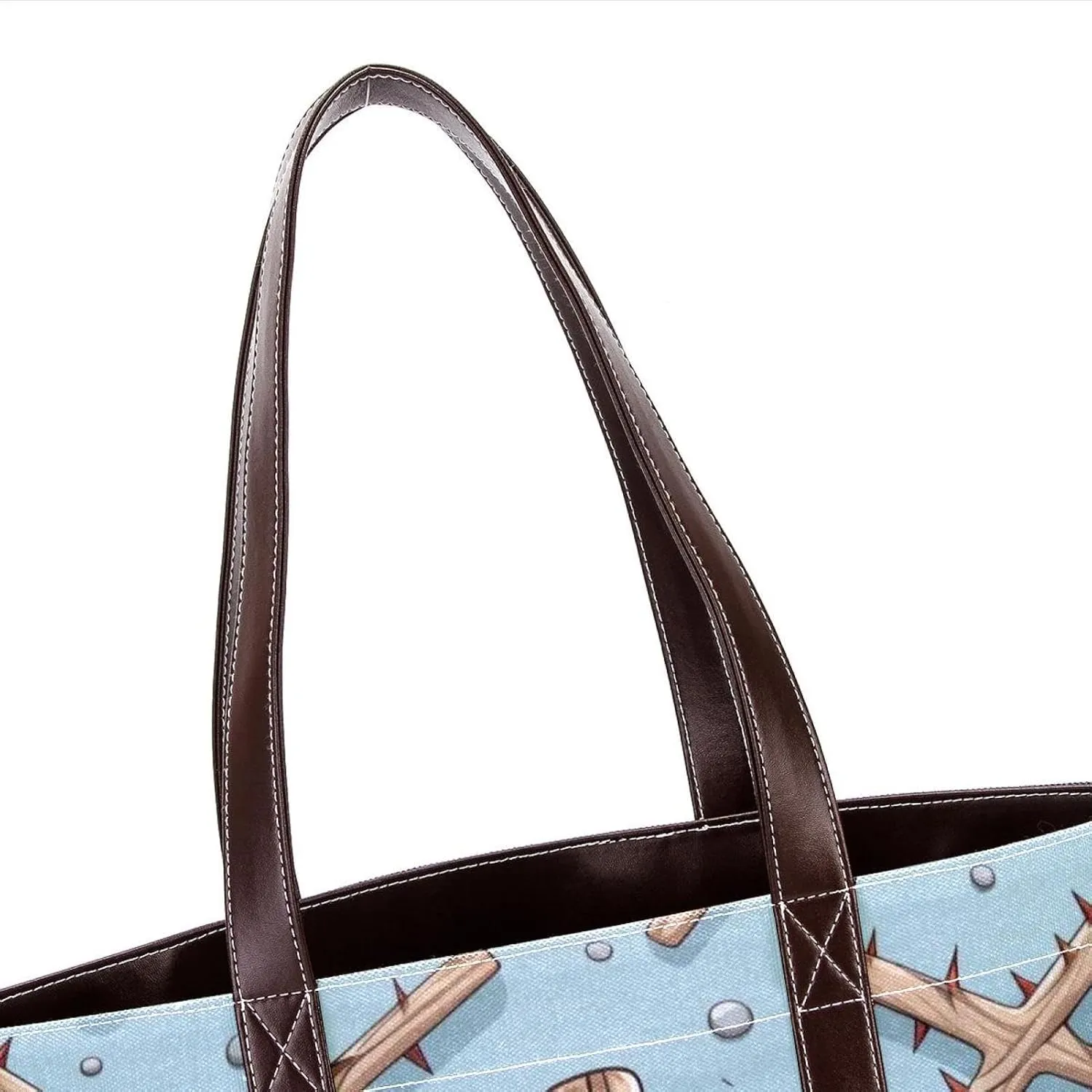 Holy Easter Cross-1057 Tote Bags Durable Leather Canvas Purses and Handbags for Women Top Handle Shoulder Satchel Hobo Bags
