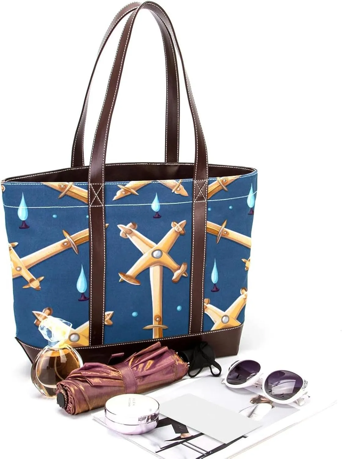 Holy Easter Cross-1068 Shoulder Purses for Women Large Soft Washed Leather Purses and Durable Handbags