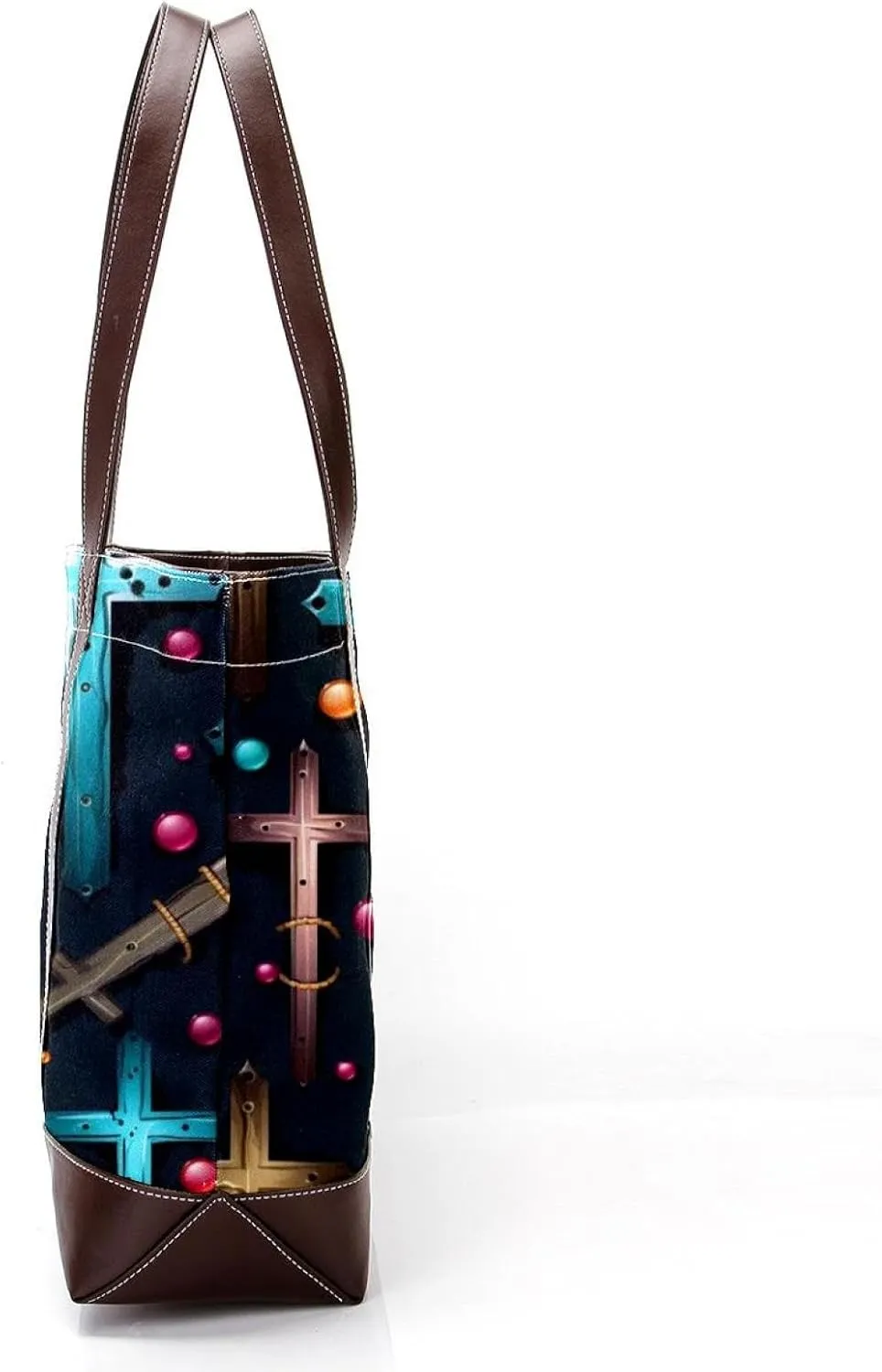 Holy Easter Cross-1090 Tote Bags Durable Leather Canvas Purses and Handbags for Women Top Handle Shoulder Satchel Hobo Bags