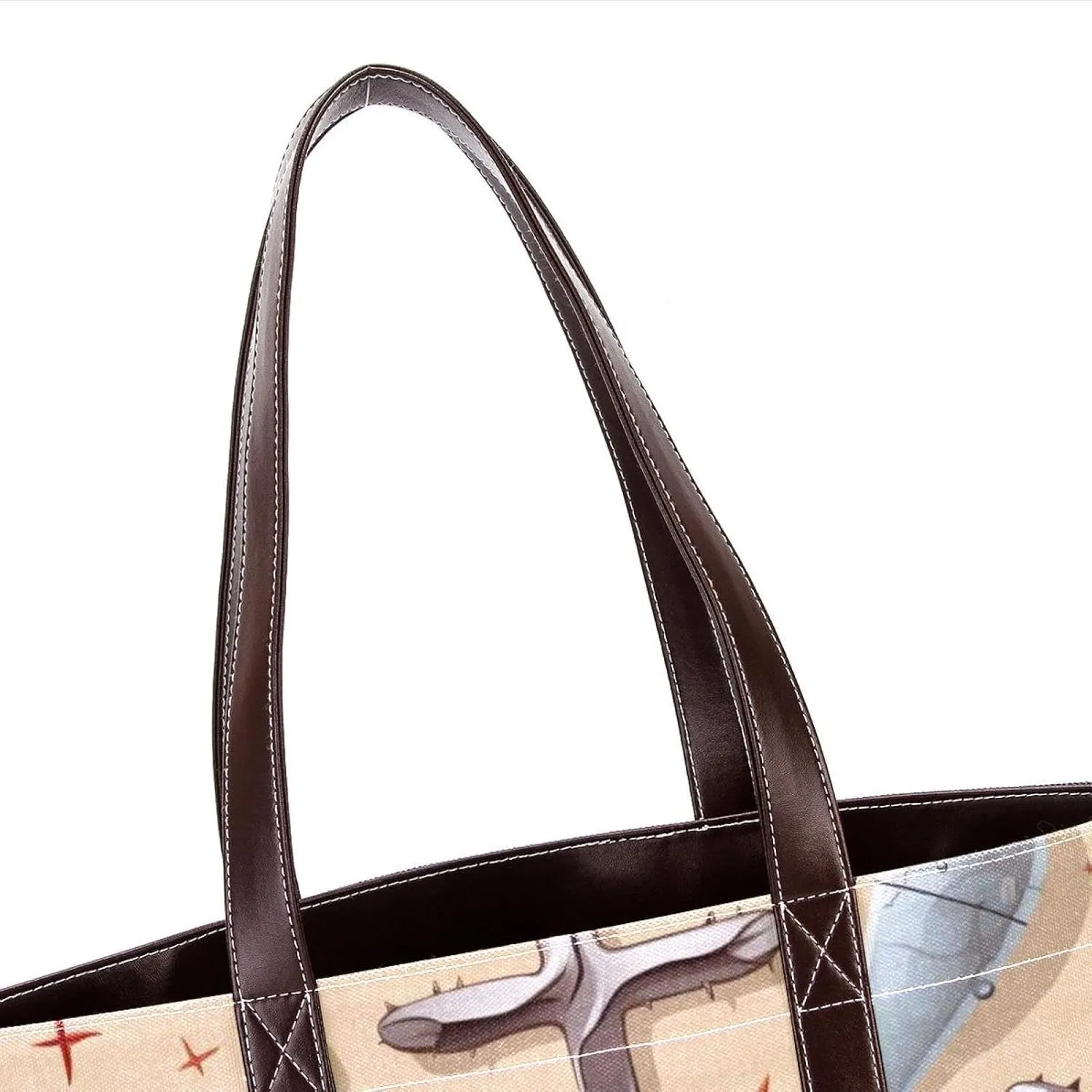 Holy Easter Cross-1090 Tote Bags Durable Leather Canvas Purses and Handbags for Women Top Handle Shoulder Satchel Hobo Bags