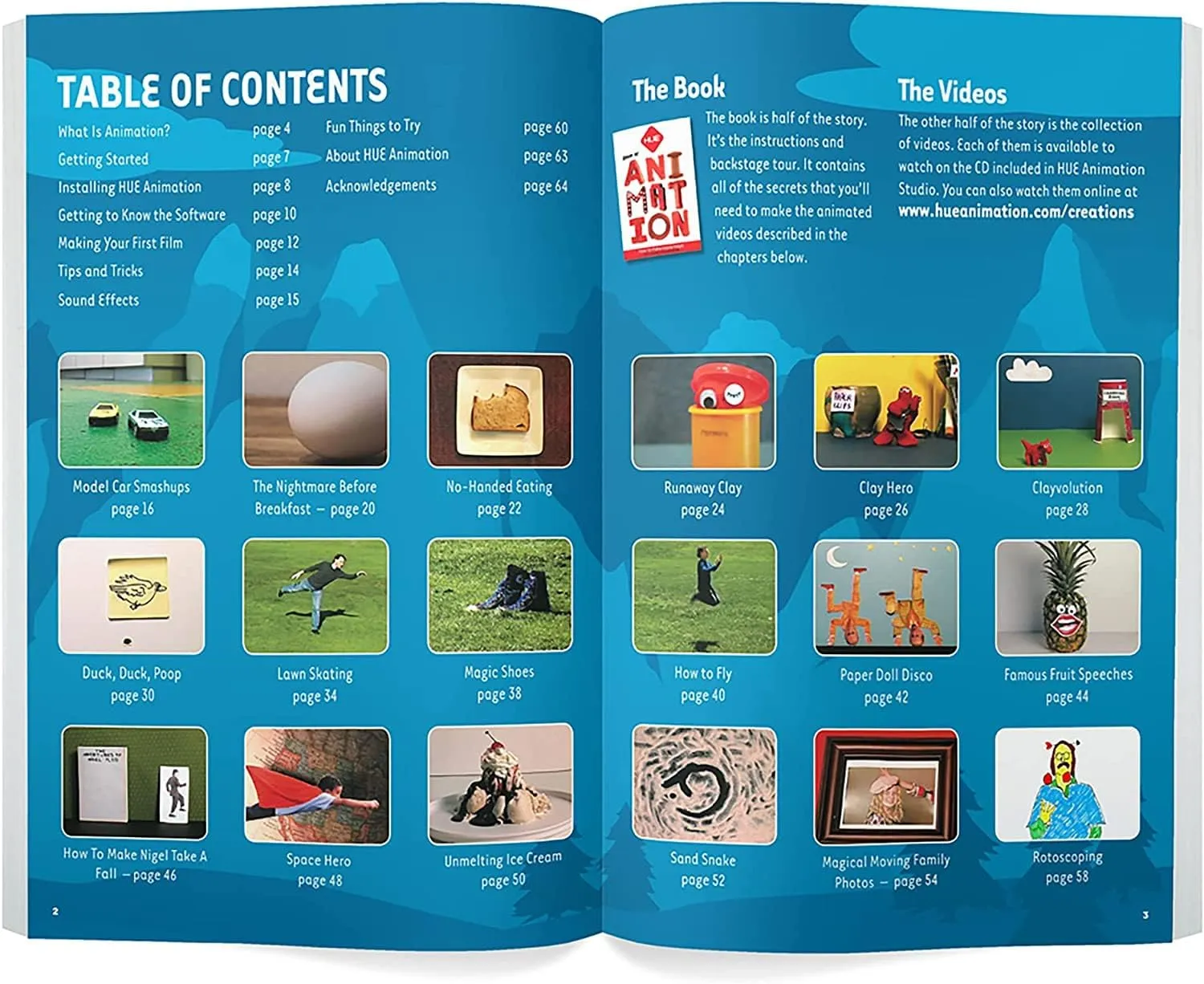 HUE Animation Studio: Complete Stop Motion Kit (Camera, Software, Book) for Windows/macOS (Blue) with Carry Case