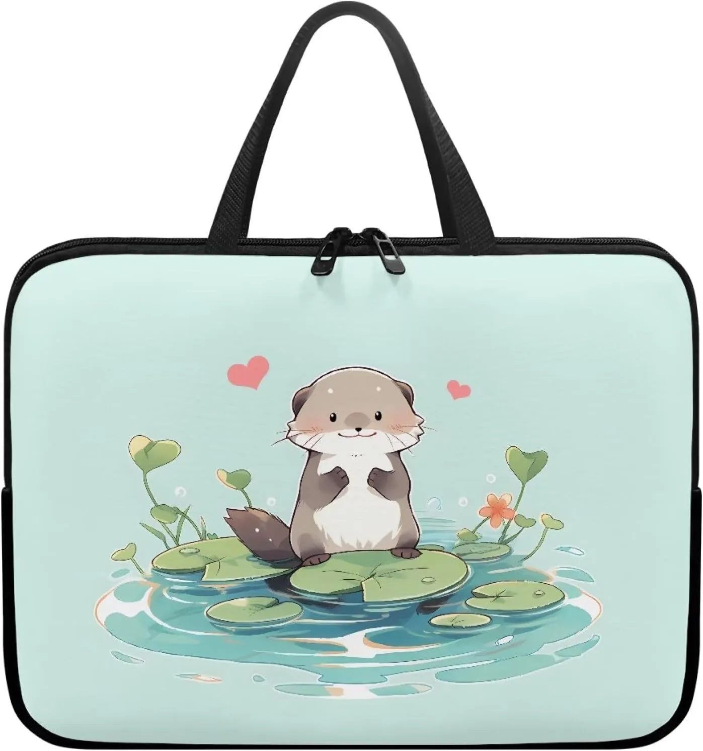 HUGS IDEA Laptop Sleeve with Handle Briefcase Shockproof Protective Case Computer Bag Handbags