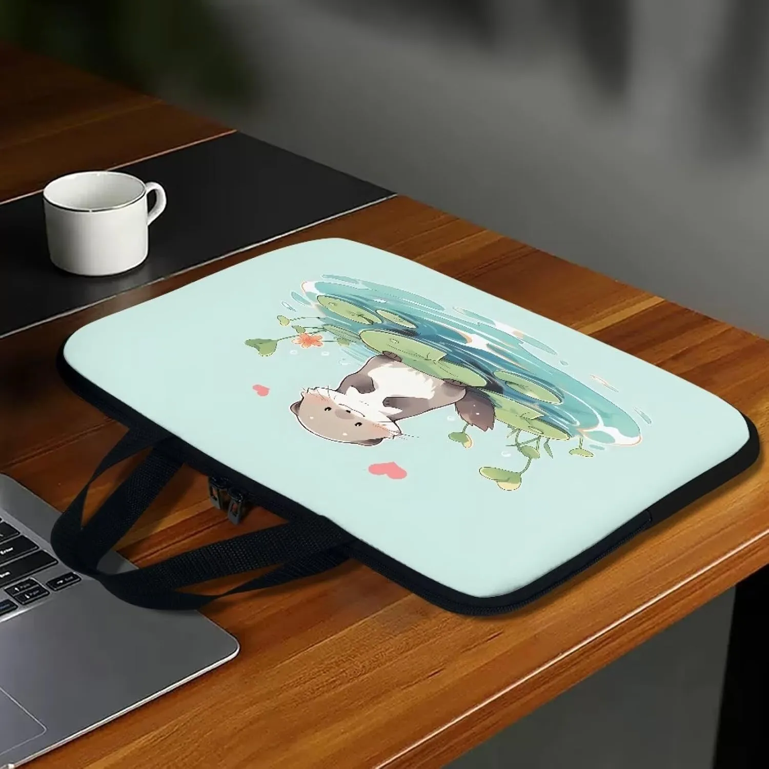 HUGS IDEA Laptop Sleeve with Handle Briefcase Shockproof Protective Case Computer Bag Handbags