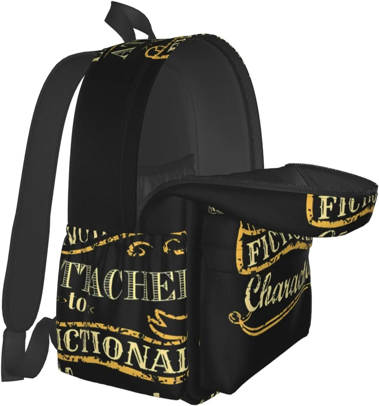 I Am Too Emotionally Attached To Fictional Characters Laptop Backpack Shoulder Bag Laptop Pack Travel Backpacks Commuter Back Pack Casual Daypack Bags With Side Pockets