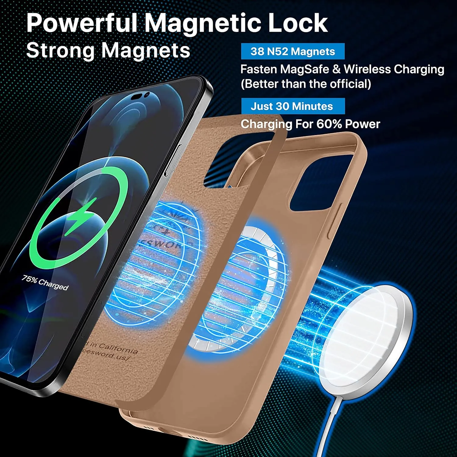 IceSword Magnetic Case for iPhone 14 Pro Case Milk Tea Silicone Case [Fast Charging] Strong Magnets, Slim Light Brown Beige Nude Cream Neutral Warm Tan Taupe Fall 2022 6.1 inch Mag14Pro-Milk Tea