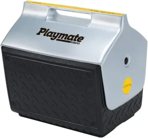 Igloo Playmate 13-Inch Black Ice Chest, Molded-In Handle, Tent-Shaped Lid with Side Button Release