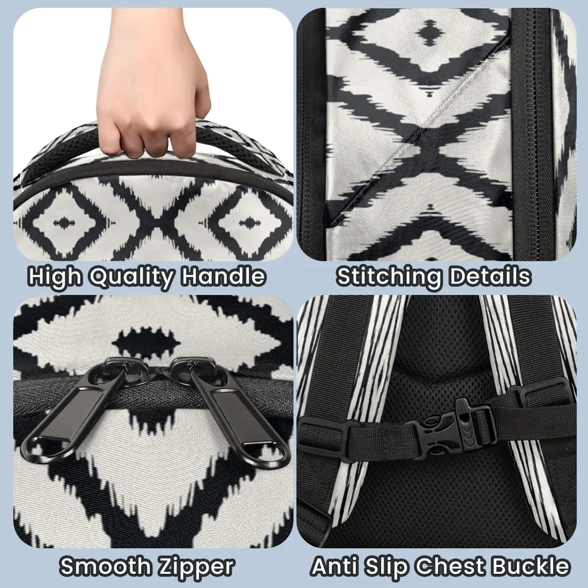 Illusory Geometrics Laptop Backpack Lightweight College Backpack with Reflective Strip for Men Women Adult Casual Travel Hiking Gym Work Daypack