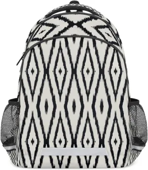 Illusory Geometrics Laptop Backpack Lightweight College Backpack with Reflective Strip for Men Women Adult Casual Travel Hiking Gym Work Daypack
