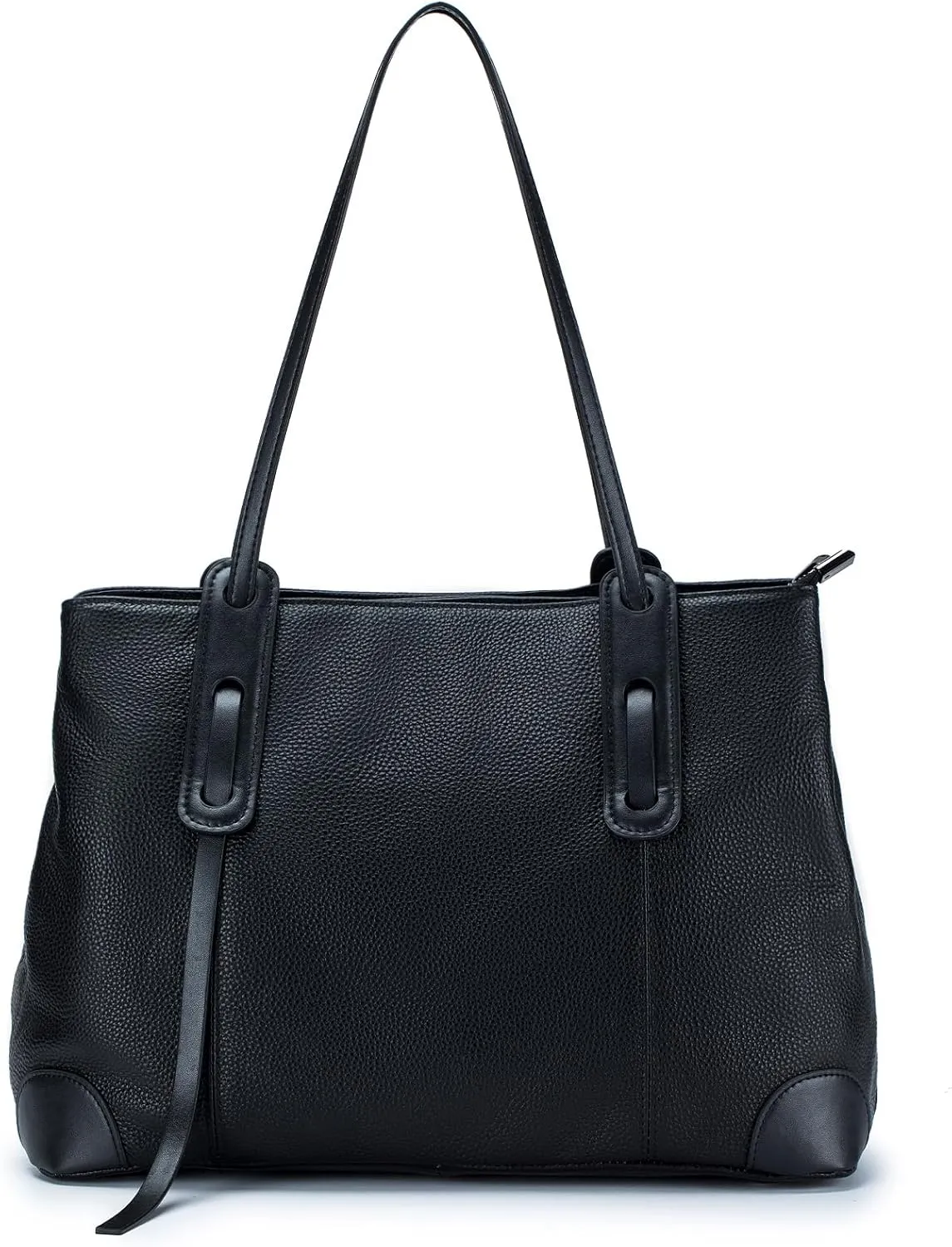 imeetu Genuine Leather Tote Shoulder Handbag Purse for Women, Large Capacity Bag Waterproof Big Tote Shoulder Bag