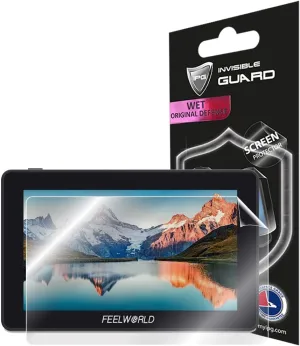 IPG for FEELWORLD F6 Plus 5.5" TouchScreen Camera Field Monitor Screen Protector Invisible Film Guard Cover Free Lifetime Replacement Warranty Bubble -Free for F6 Plus