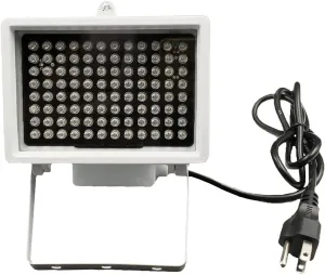 IR Illuminator, AC 110V - 220V 850nm Infrared 96 LED Night Vision Waterproof Lamp for Indoor Outdoor Security CCTV Camera, Long Range 80m (263 feet) and Wide Angle 60 Degree