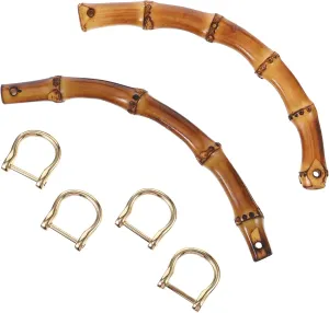 JEWEDECO Replacement Handles for Handbags Bag Hardware Shiny Finish for DIY Projects