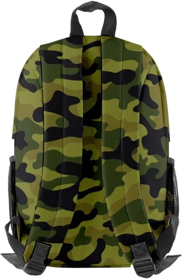 Jey Uso Eat Sleep Yeet Repeat Backpack Women Men Rucksack Unisex Travel Bag Packsack Casual Daypack (Camouflage,One Size)
