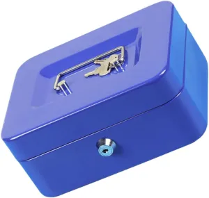 jojofuny 1Pc Box Fireproof Key Storage Container Portable Box for Credentials Security Cabinet with Curved Edges Convenient Carry Handle for Storing Keys Cards and Valuables