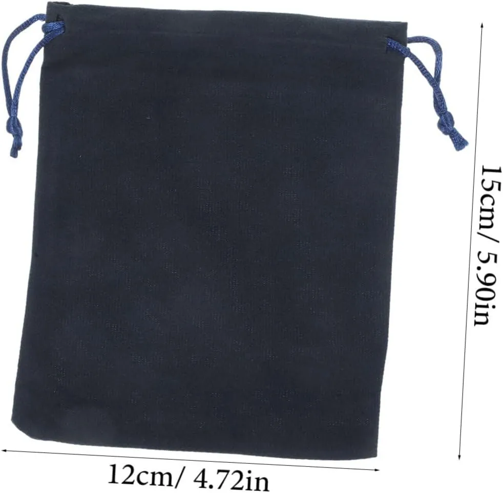 jojofuny 20pcs Plush Drawstring Jewelry Bags Soft Lint Storage Pouches for Treats Wedding Candy and Accessories Portable Easy to Open and Secure
