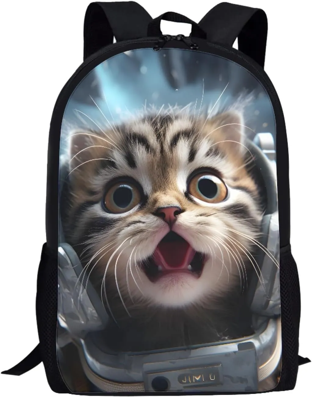 JooMeryer School Bags Backpack for Teens Childs Boys Girls 3D Animal Printed Casual Travel Knapsack Laptop Rucksack,Astronaut Cat