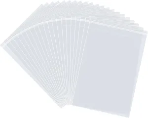 joybest 500 Pcs 10 x 13 Inch Resealable Clear Cellophane Bags Self Sealing Plastic Cello Poly Bags