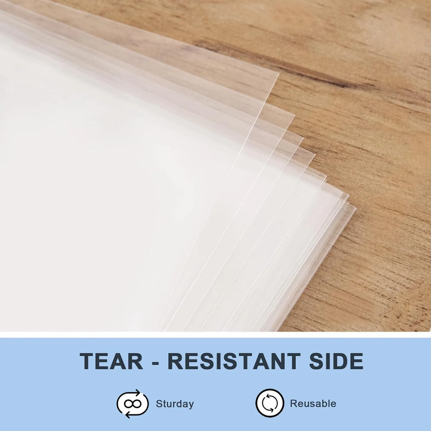 joybest 500 Pcs 10 x 13 Inch Resealable Clear Cellophane Bags Self Sealing Plastic Cello Poly Bags