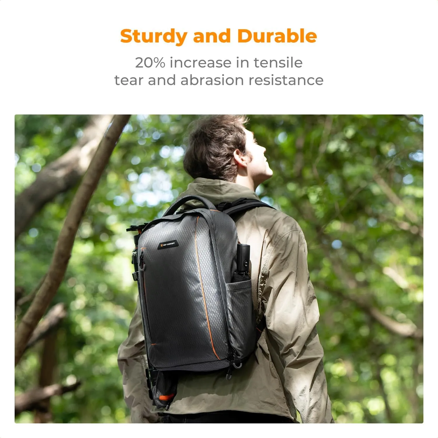 K&F Concept Camera Backpack for Photographers Large Waterproof Photography Camera Bag with Laptop/Tripod Compartment for Men Women