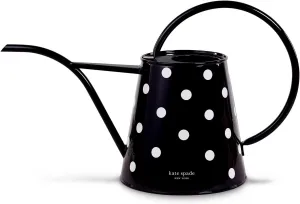 Kate Spade New York 2.5 Liter Indoor Watering Can, Metal Watering Can for House Plants, Cute Gardening Tool for Women, Picture Dot