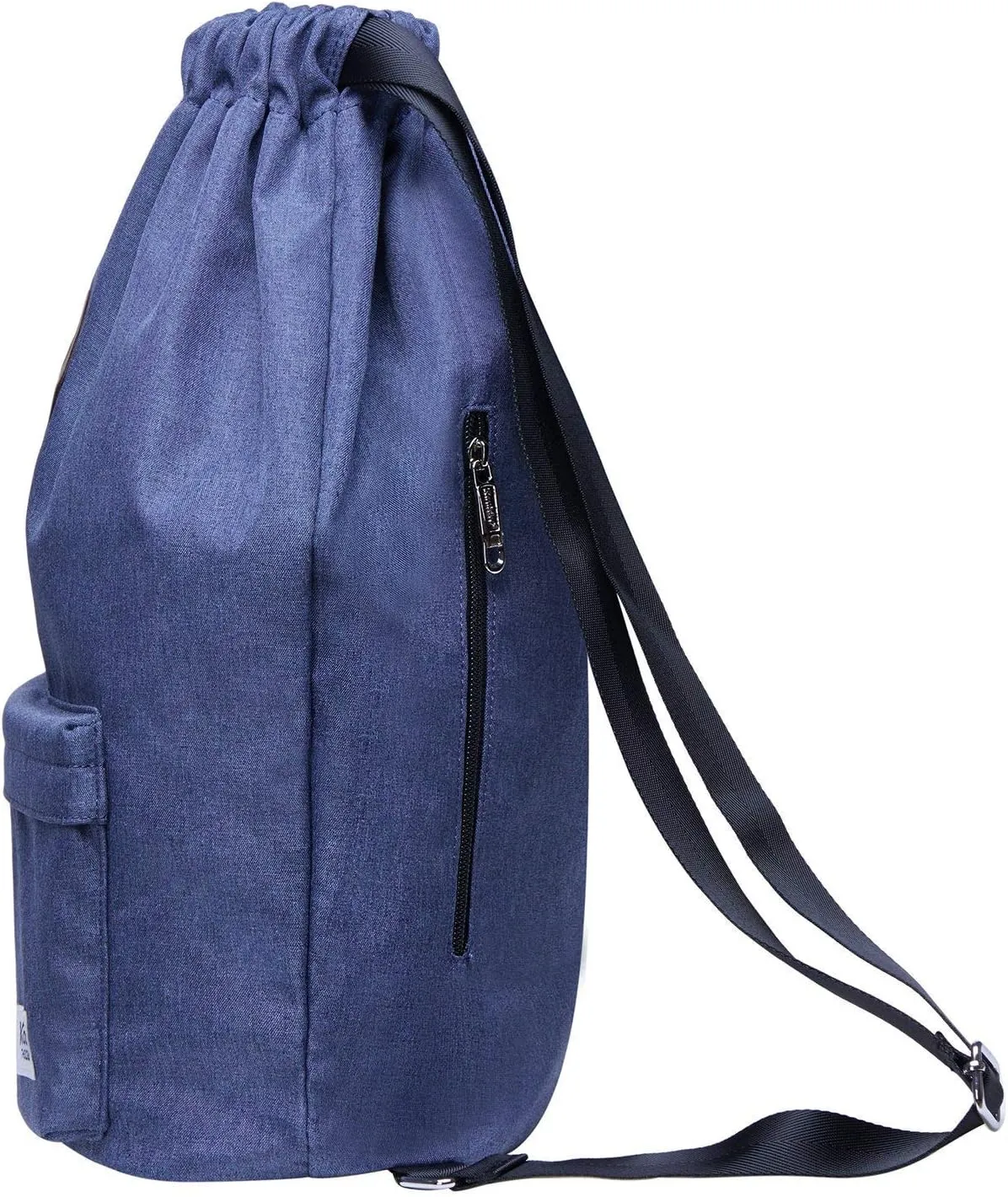 KAUKKO Drawstring Sports Backpack Gym Yoga Bag Shoulder Rucksack for Men and Women(K1031 Blue)