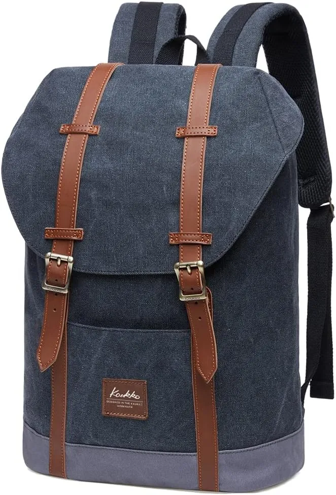 KAUKKO Lightweight Outdoor Backpack, Travel Casual Rucksack Laptop Daypack for 15"（6-3-BLACK GREY）