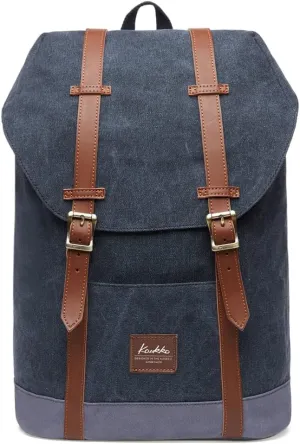KAUKKO Lightweight Outdoor Backpack, Travel Casual Rucksack Laptop Daypack for 15"（6-3-BLACK GREY）