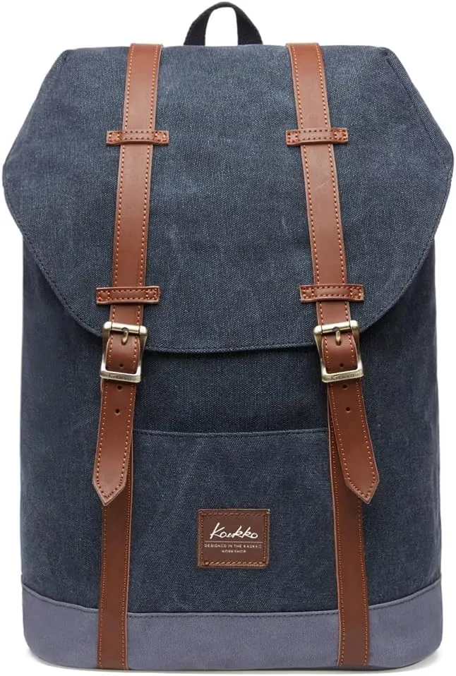 KAUKKO Lightweight Outdoor Backpack, Travel Casual Rucksack Laptop Daypack for 15"（6-3-BLACK GREY）