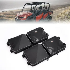 KEMIMOTO UTV Large Storage Roof Bag Compatible with Pioneer 1000 3P 6P/Polaris RZR XP 4 1000/Uforce 1000,1680D Oxford Fabric with Several Pockets Water-Resistant Overhead Storage Bags (2 Pack)