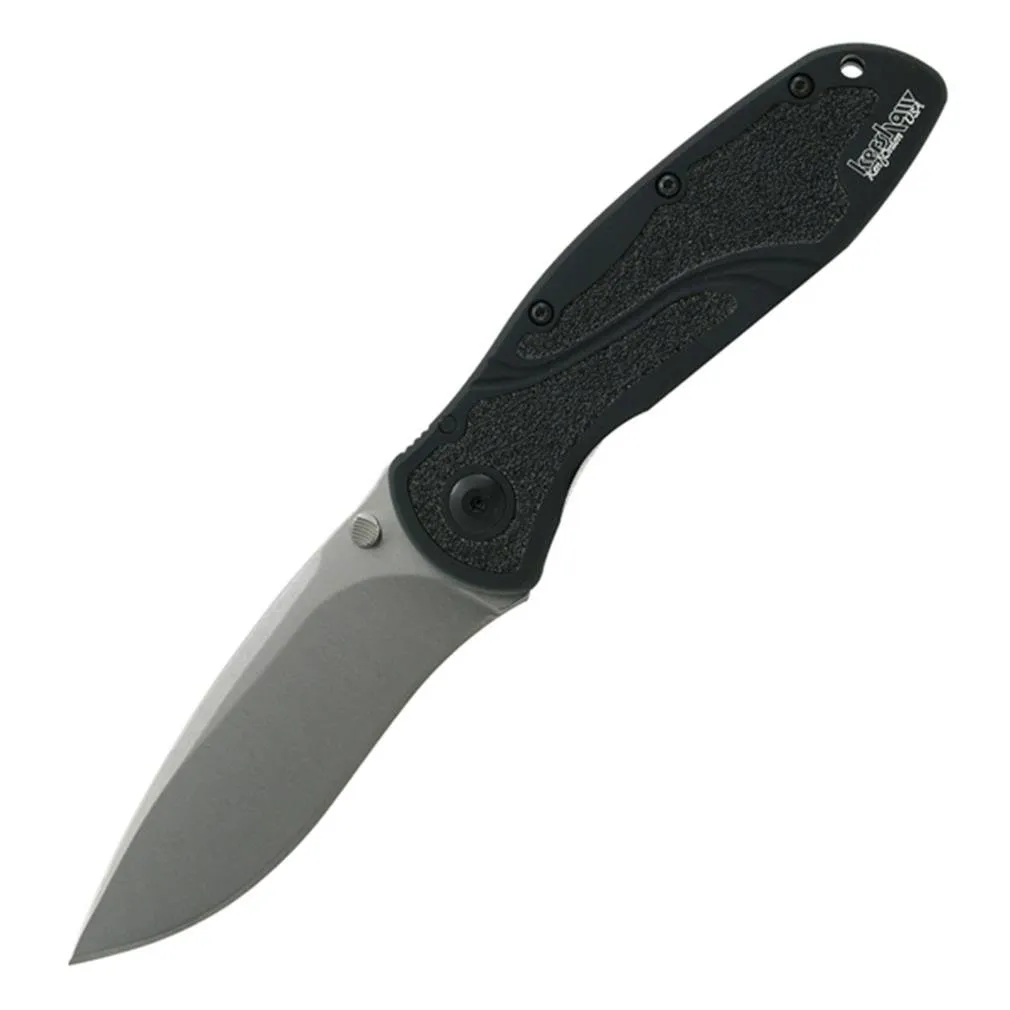 Kershaw S30V Blur Pocketknife, 3.4" S30V Powdered Stainless Steel Recurved Blade, Assisted Thumb-Stud Opening EDC