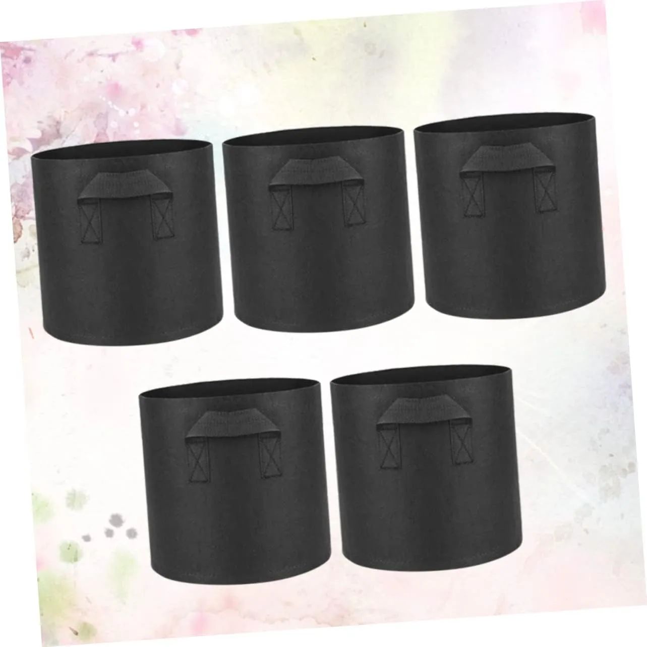 KESYOO 5 Gallon Felt Planting Pouches Round Garden Planters Large Flower Planting Bags Collapsible for Vegetable Growing Decorative for Home
