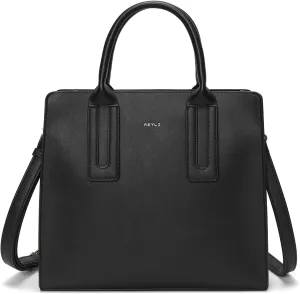 Keyli Medium Tote Bag for Women Designer Satchel Zipper Shoulder Handbags Top-handle Purses with Strap